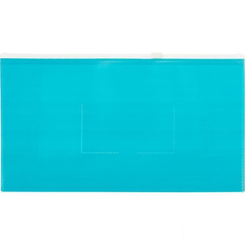 

Папка-конверт на молнии Attache Color (148x265мм, 160мкм, пластик) бирюзовая, 12шт., Бирюзовый