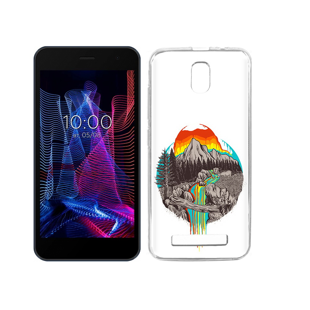 

Чехол MyPads Tocco для BQ 5047L Like Радужный водопад, Прозрачный, Tocco