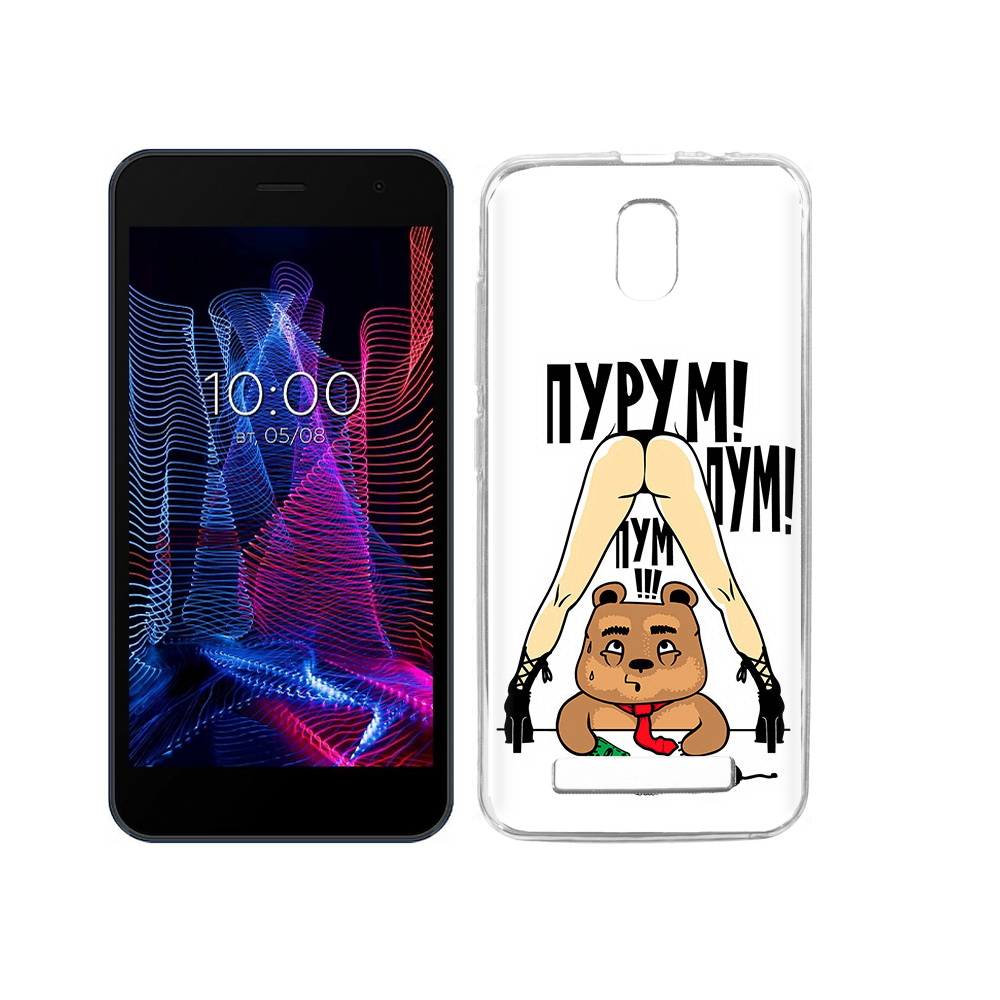 

Чехол MyPads Tocco для BQ 5047L Like Пурум пум пум, Прозрачный, Tocco