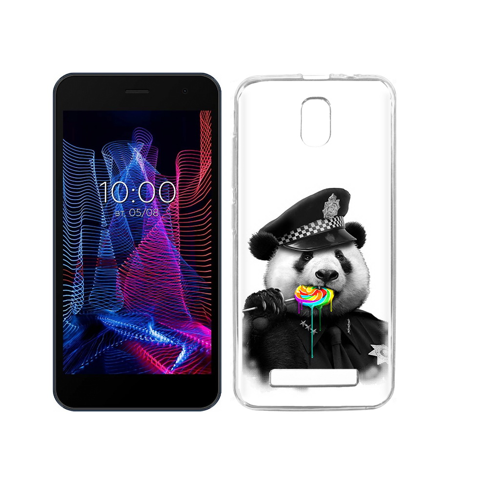 

Чехол MyPads Tocco для BQ 5047L Like Панда полиция, Прозрачный, Tocco