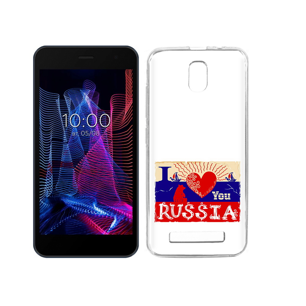 

Чехол MyPads Tocco для BQ 5047L Like Люблю Россию, Прозрачный, Tocco