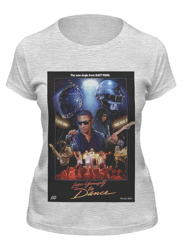 

Футболка женская Printio Daft punk - lose youself to dance серая 2XL, Серый, Daft punk - lose youself to dance