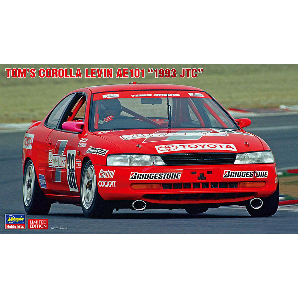 фото Сборная модель hasegawa 1/24 автомобиль tom's corolla levin ae101 "1993 jtc" 20542