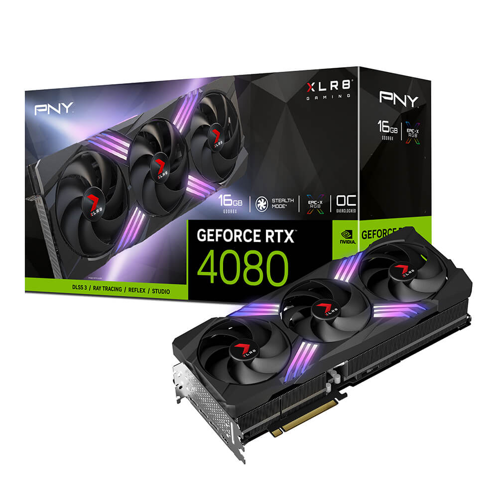 Видеокарта PNY GeForce RTX 4080 16GB OC XLR8 Gaming Verto