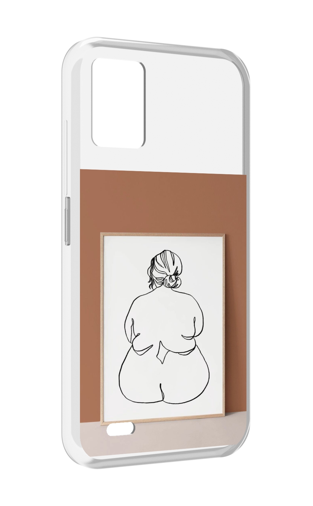 

Чехол MyPads Body Positive Female Figure Line Art женский для UMIDIGI Bison 1, Прозрачный, Tocco