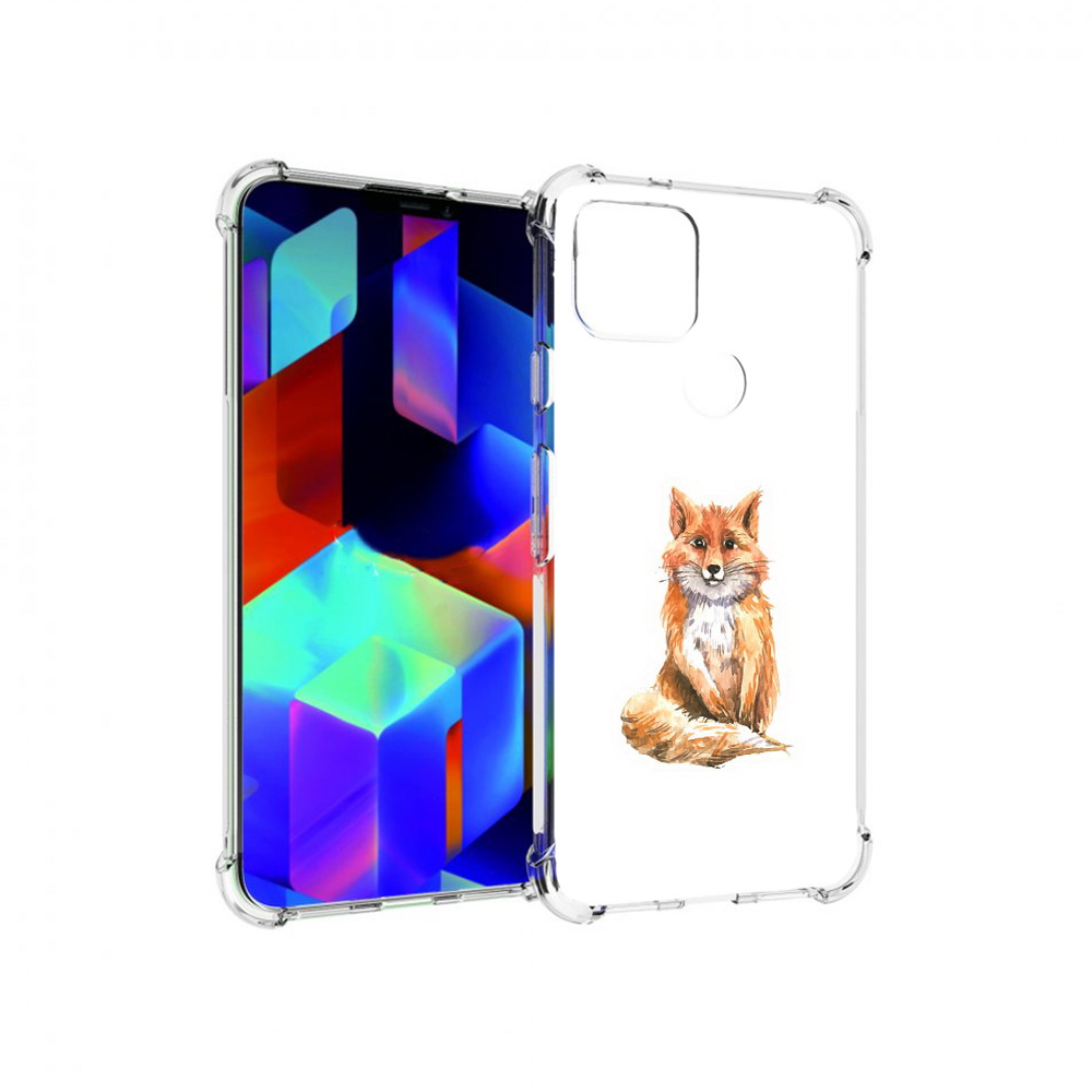 

Чехол MyPads Tocco для Google Pixel 5 детская лиса, Прозрачный, Tocco