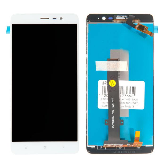 

Дисплей в сборе с тачскрином для Xiaomi Redmi Note 3, Redmi Note 3 Pro, белый, PD-452689