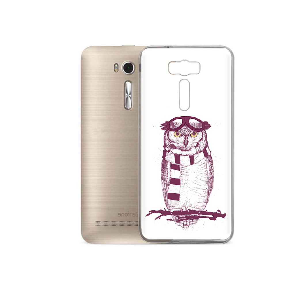 

Чехол MyPads Tocco для Asus ZenFone 2 Laser (ZE500KL) сова-летчик (PT16965.647.612), Прозрачный, Tocco