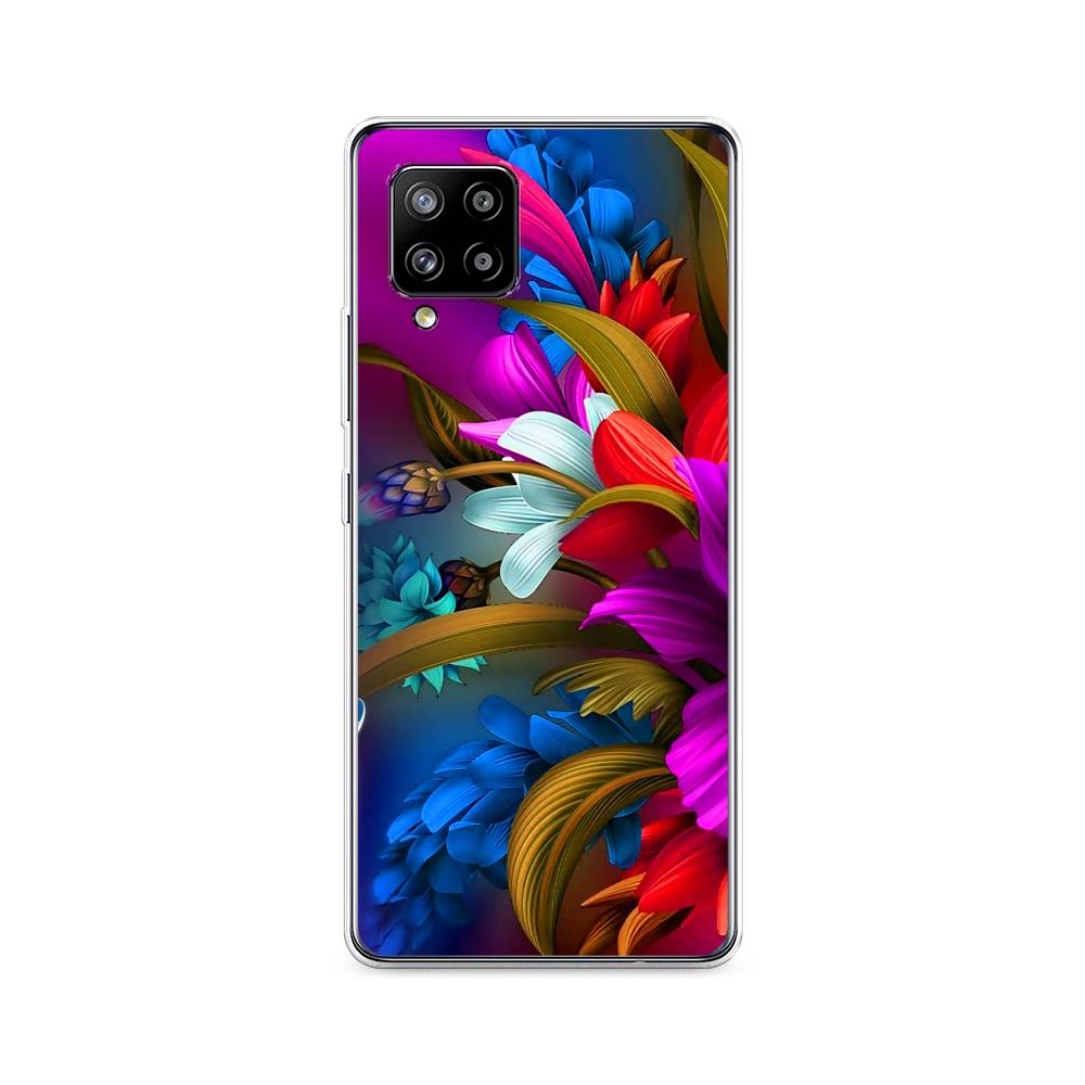 

Чехол на Samsung Galaxy A42 "Фантастические цветы", Фиолетовый;красный;синий, 2101750-2