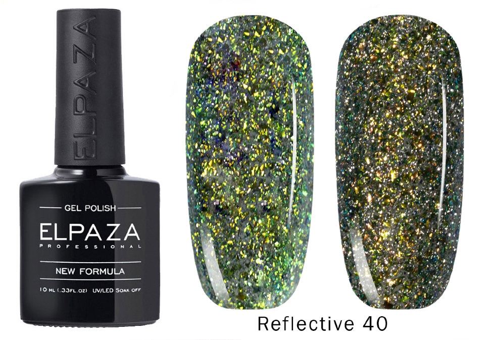

Гель-лак Elpaza светоотражающий Reflective №40 10 мл, Зеленый, REF40