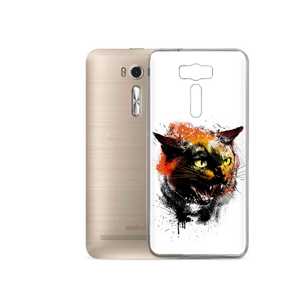 

Чехол MyPads Tocco для Asus ZenFone 2 Laser (ZE500KL) сиамский кот, Прозрачный, Tocco