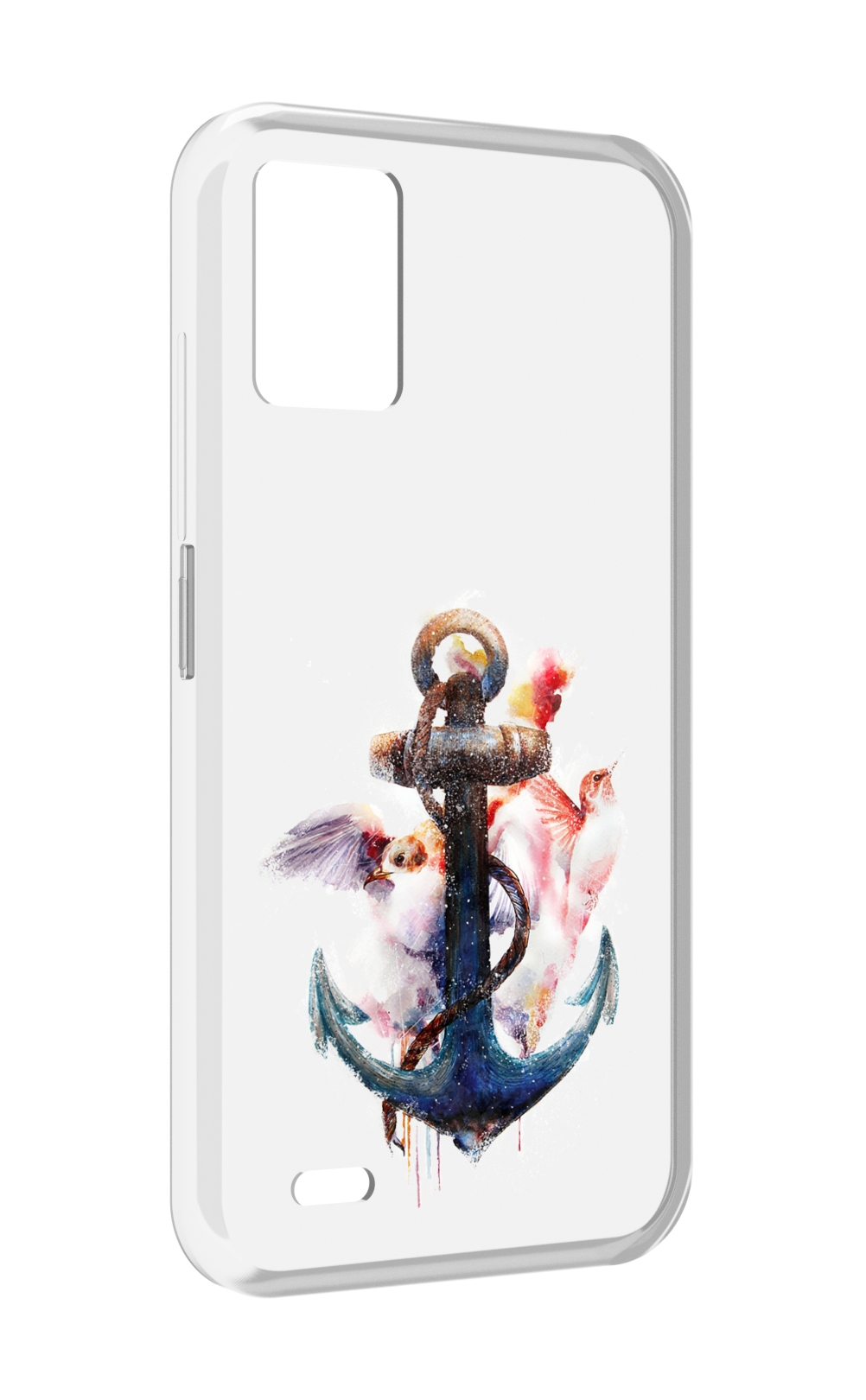 

Чехол MyPads якорь с птицами для UMIDIGI Bison 1, Прозрачный, Tocco