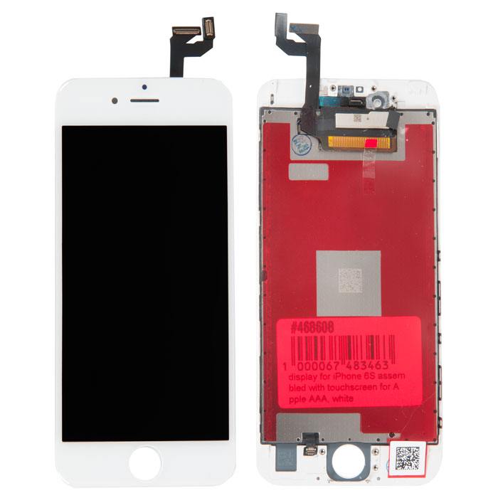 

Дисплей для iPhone 6S в сборе с тачскрином, белый, PD-468608