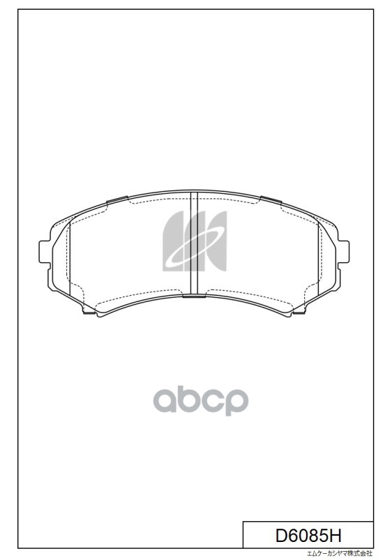 

Тормозные колодки Kashiyama передние с антискрипной пластиной D6085H