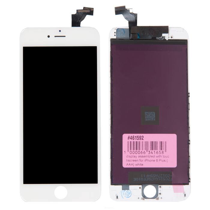 Дисплей в сборе с тачскрином для iPhone 6 Plus, белый PD-461592