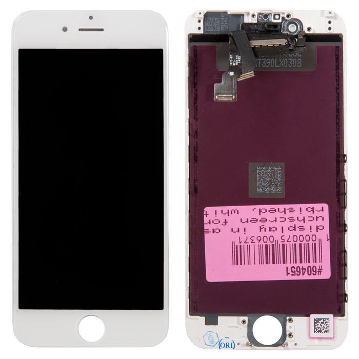 

Дисплей в сборе с тачскрином для iPhone 6, белый, PD-604651
