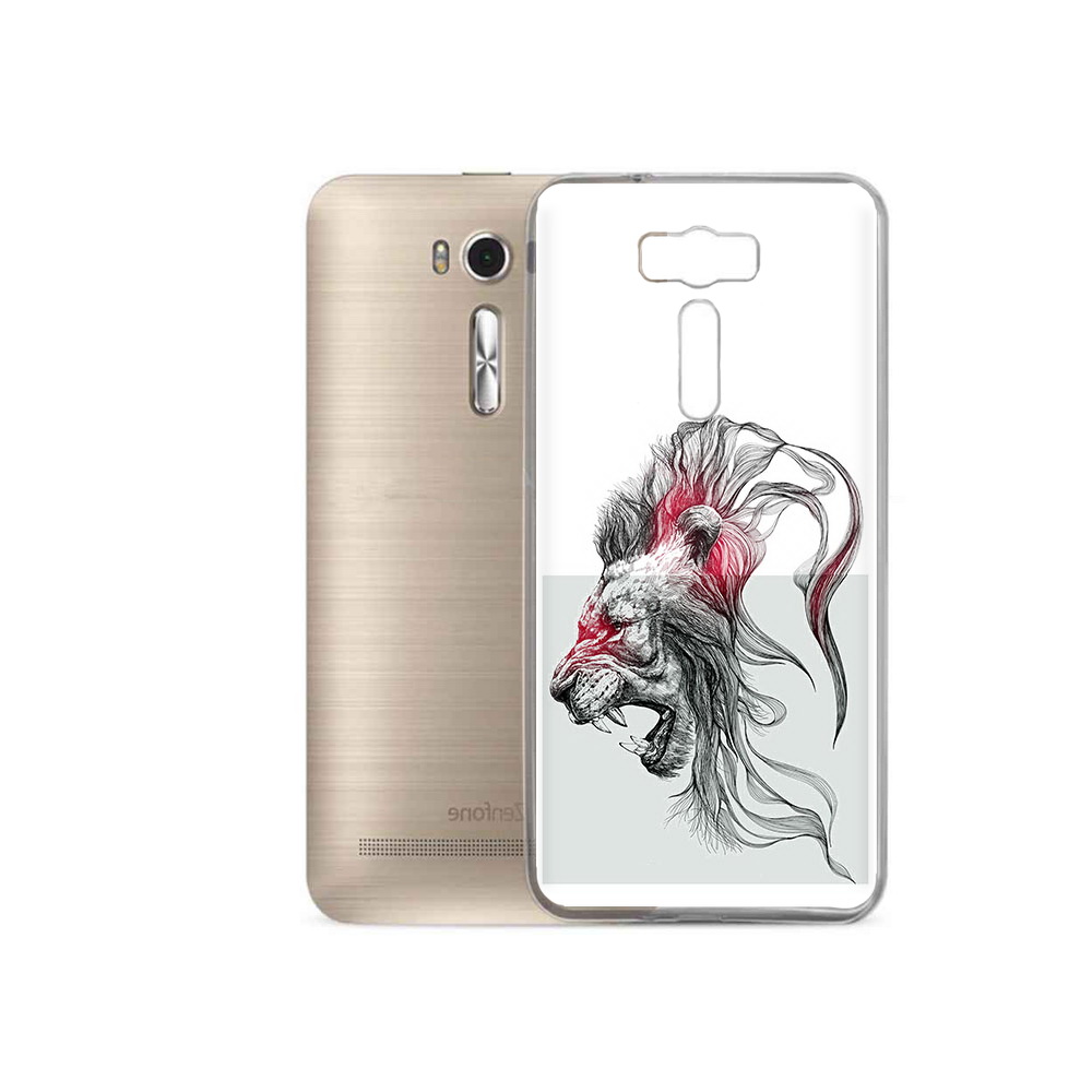 

Чехол MyPads Tocco для Asus ZenFone 2 Laser (ZE500KL) разъяренный лев (PT16965.647.576), Прозрачный, Tocco