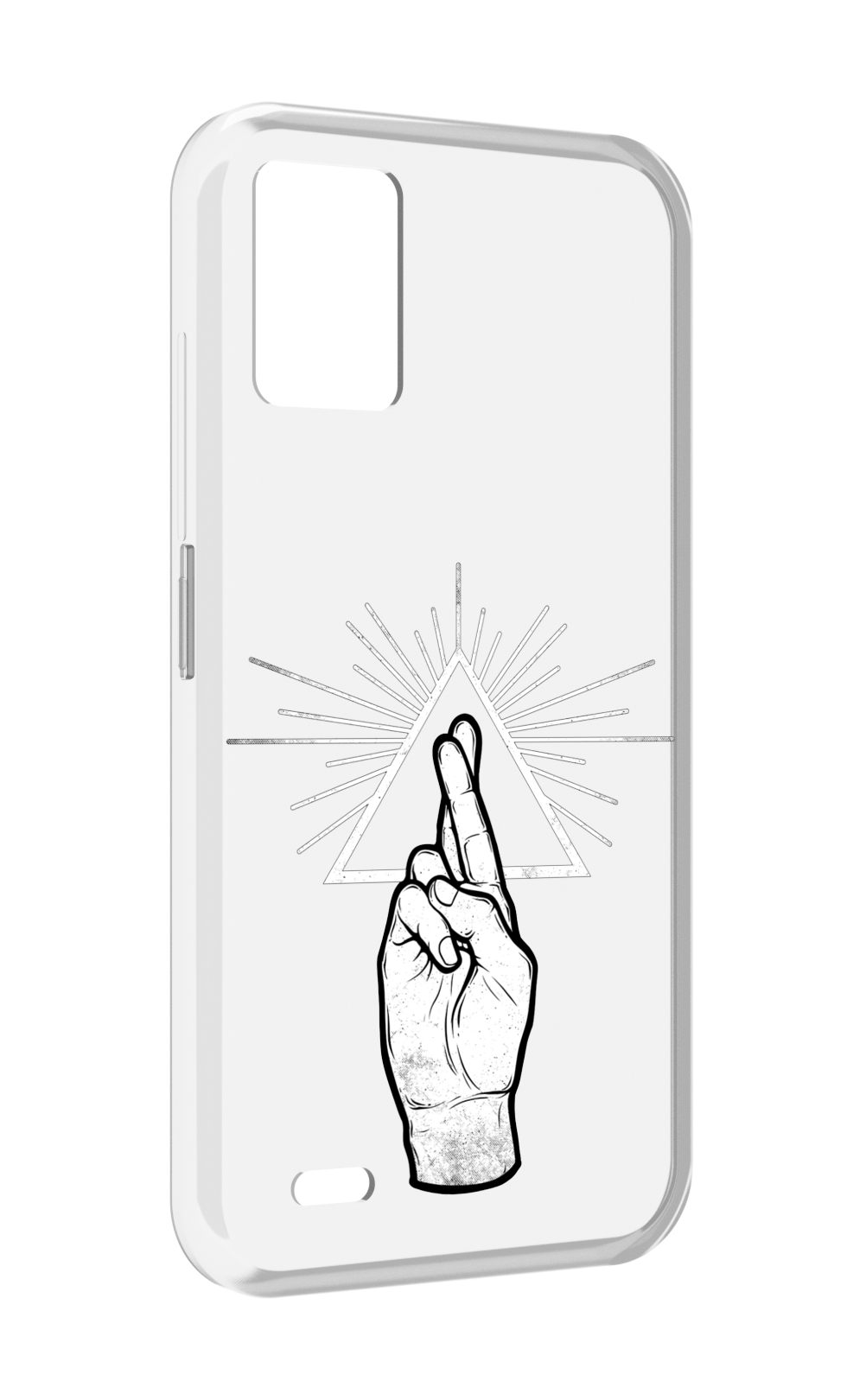 

Чехол MyPads черно белая рука для UMIDIGI Bison 1, Прозрачный, Tocco