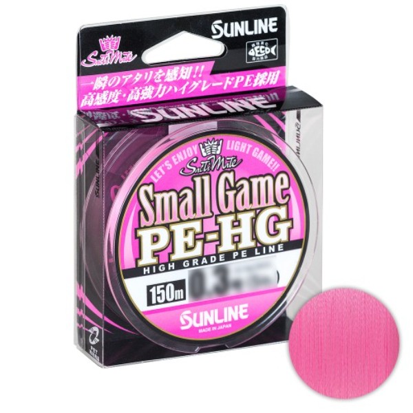 Шнур Sunline Small Game PE-HG #0.6/10lb 150m Sakura Pink