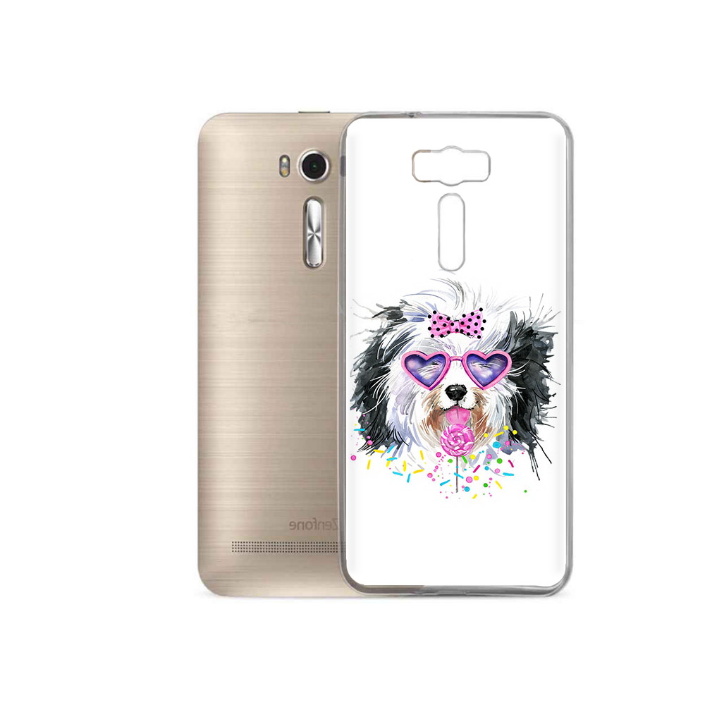 

Чехол MyPads Tocco для Asus ZenFone 2 Laser (ZE500KL) пушистик, Прозрачный, Tocco