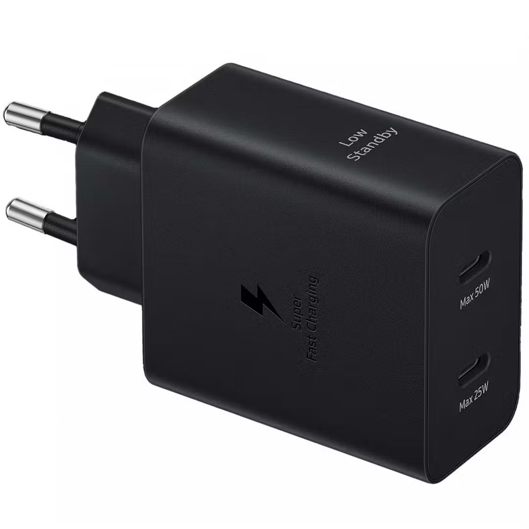 

Сетевое зарядное устройство Samsung EP-T5020X, SEP-T5020X 50W 2xUSB-C Черное