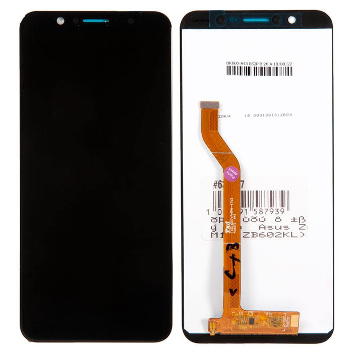 

Дисплей в сборе с тачскрином для Asus ZenFone Max Pro (M1) (ZB602KL, ZB601KL) чёрный, PD-638057