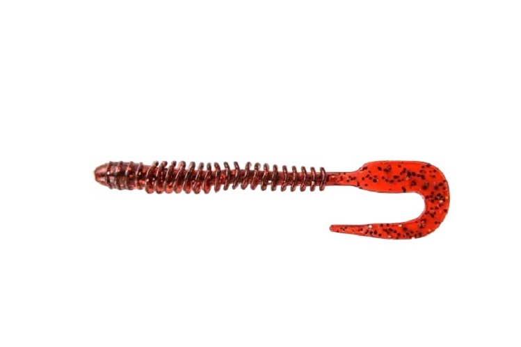 Приманка съедобная ALLVEGA Monster Worm 10см 3,3г 6шт. цвет cranberry seed