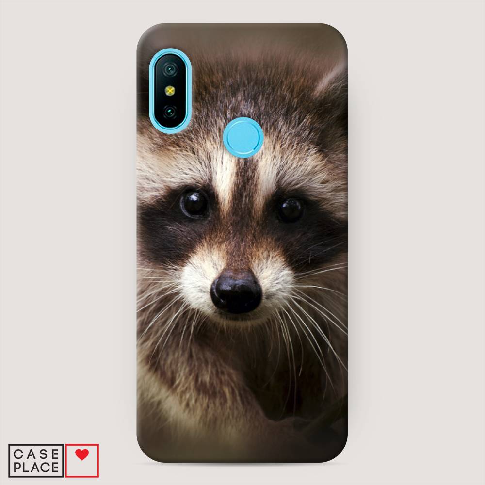 

Пластиковый чехол "Енот" на Xiaomi Redmi 6 Pro, 34020-1