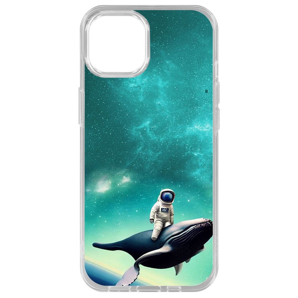 

Чехол-накладка Krutoff Clear Case Космоплавание для iPhone 14 Plus, Прозрачный