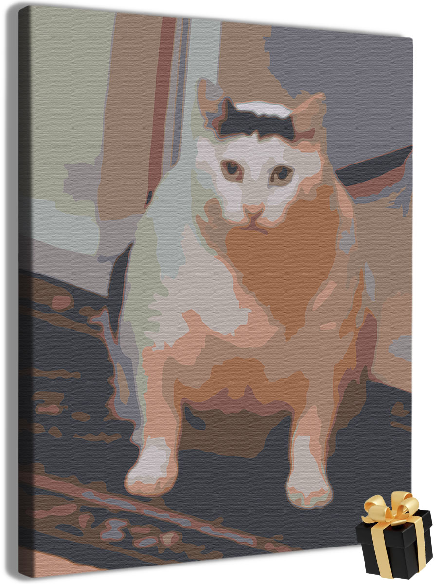 

Картина по номерам Арт-студия Unicorn котик N-3228 40x50 см, Котик