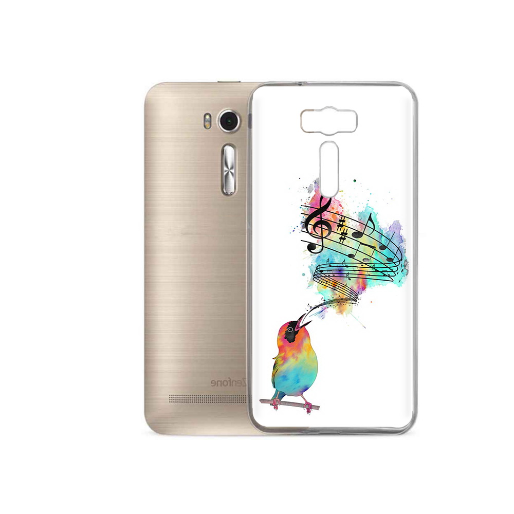 

Чехол MyPads Tocco для Asus ZenFone 2 Laser (ZE500KL) певчая птичка, Прозрачный, Tocco