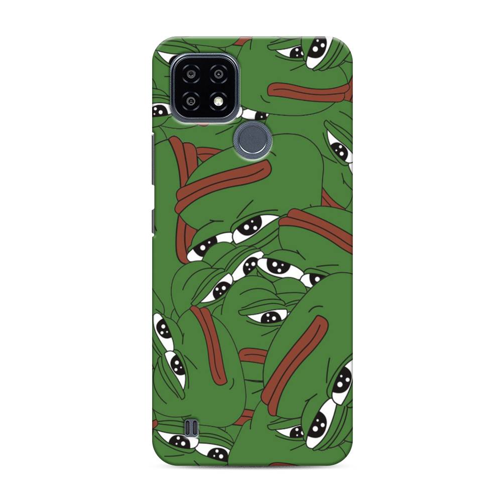 

Пластиковый чехол "Печальный frog" на Realme C21Y, 256820-7