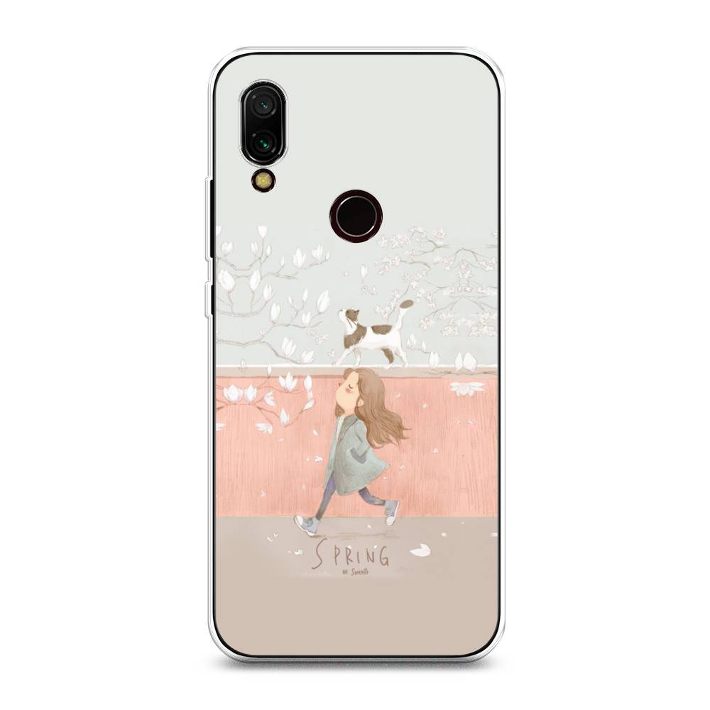 

Чехол Awog на Xiaomi Redmi 7 "Девочка-весна", Разноцветный, 35050-7