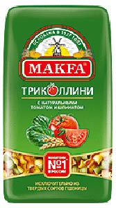 фото Макаронные изделия makfa триколлини свитки 450 г