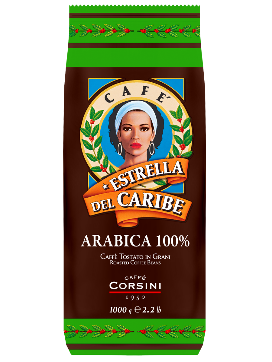 фото Кофе caffe corsini estrella del caribe в зернах 1000 г