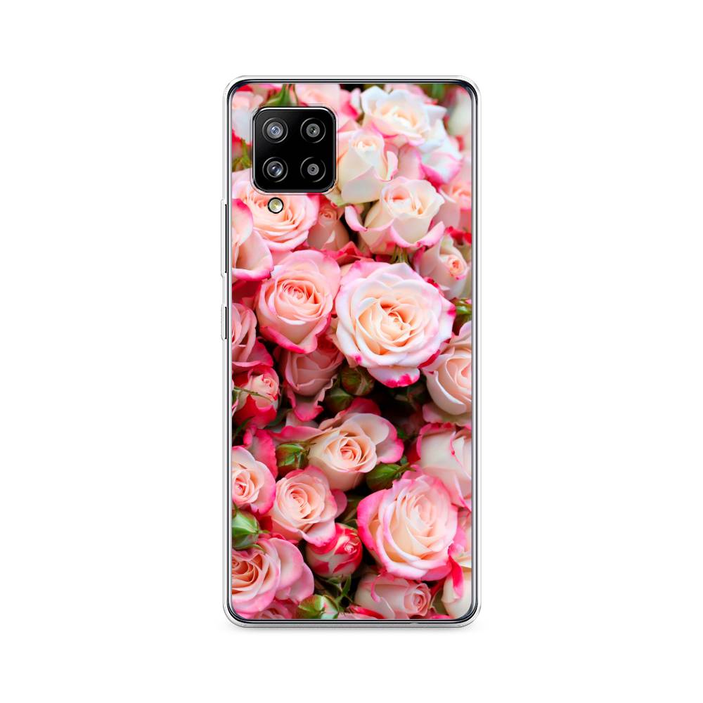 

Чехол на Samsung Galaxy A42 "Много роз", Розовый, 2101750-2