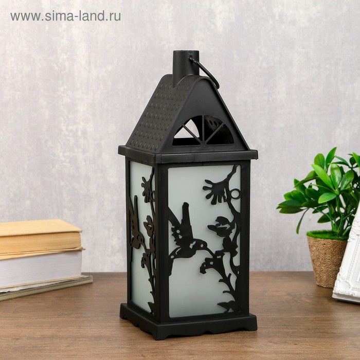 

Ночник с эффектом огня Колибри 21хLED черный 13,5х13,5х38 см.