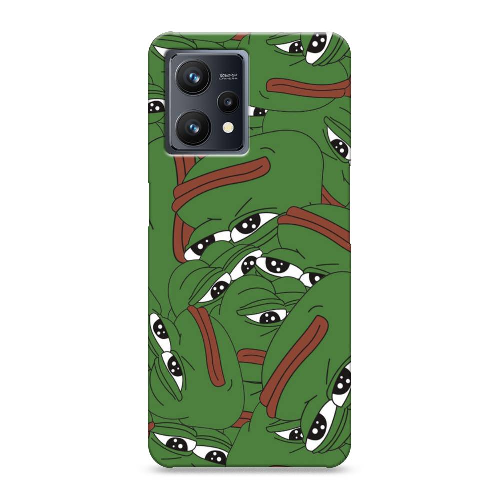 

Пластиковый чехол "Печальный frog" на Realme 9 Pro Plus, 258720-7