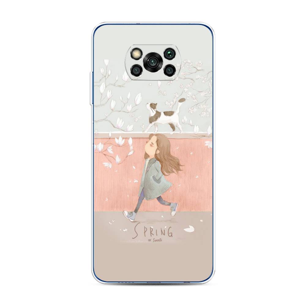 

Чехол Awog на Poco X3/X3 Pro "Девочка-весна", Разноцветный, 39250-7