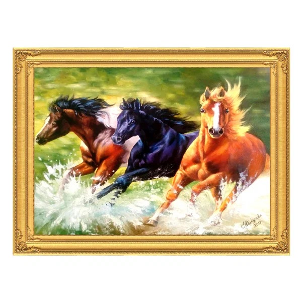 

Алмазная мозаика Дикие Мустанги 200738964 без подрамника 40x50см, Дикие Мустанги