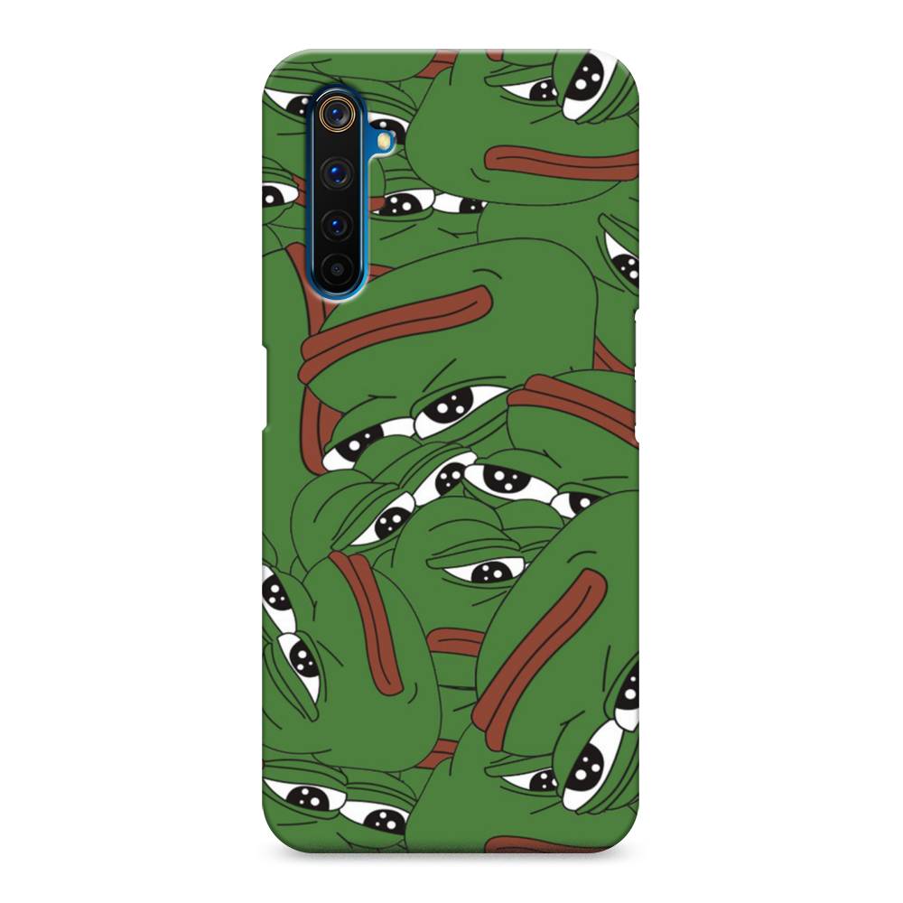 

Пластиковый чехол "Печальный frog" на Realme 6 Pro, 252820-7