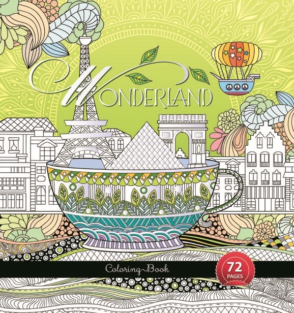 

Раскраска-антистресс Bourgeois 36 листов , 27х27см, "Wonderland" , 0705 (1604), Wonderland