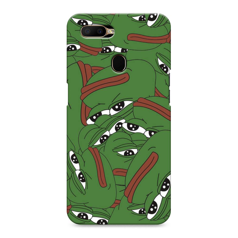 

Пластиковый чехол "Печальный frog" на Oppo A5s, 252320-7