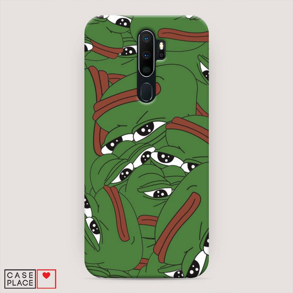 

Пластиковый чехол "Печальный frog" на Oppo A5 (2020), 251320-7