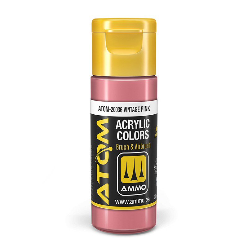 

Акриловая краска Ammo Mig Atom Color Винтажный розовый Vintage Pink ATOM20036