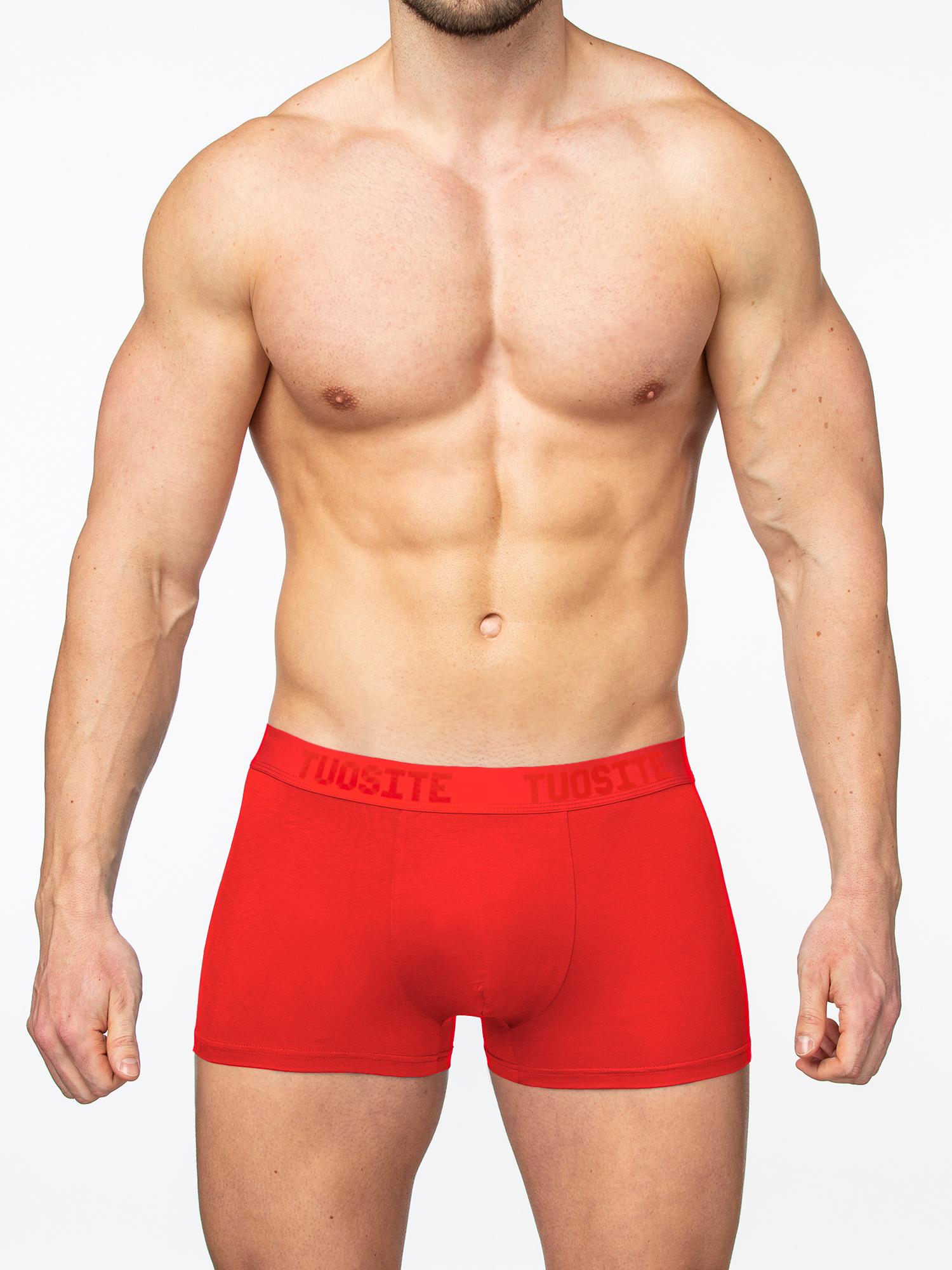 

Трусы мужские TUOSITE TS7801 красные XXL, Красный, TS7801