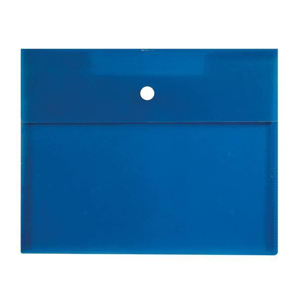 Папка-конверт на кнопке Регистр (А5, 180мкм, пластик) цветная