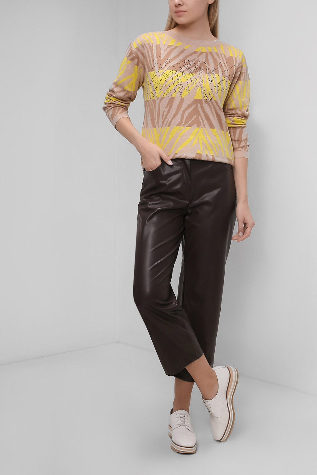 

Джемпер женский BETTY BARCLAY BL22031072 коричневый 44, BL22031072