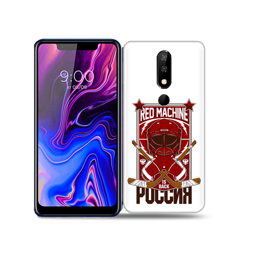 

Чехол MyPads Tocco для BQ 5732L хоккей россия, Прозрачный, Tocco