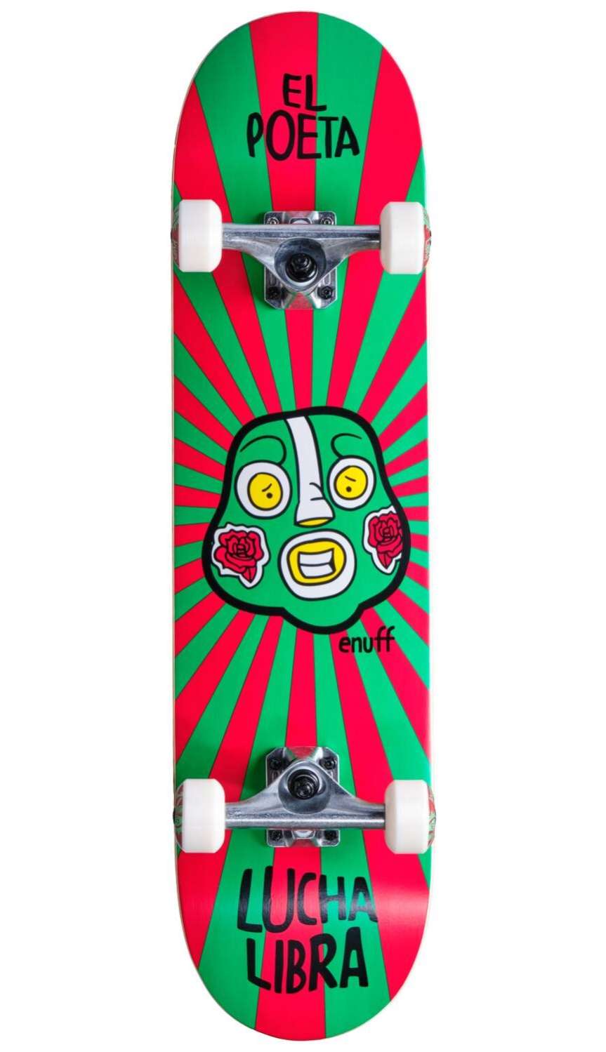 

Скейтборд Enuff 2022 Lucha Libre Red/Green, Разноцветный, Lucha Libre
